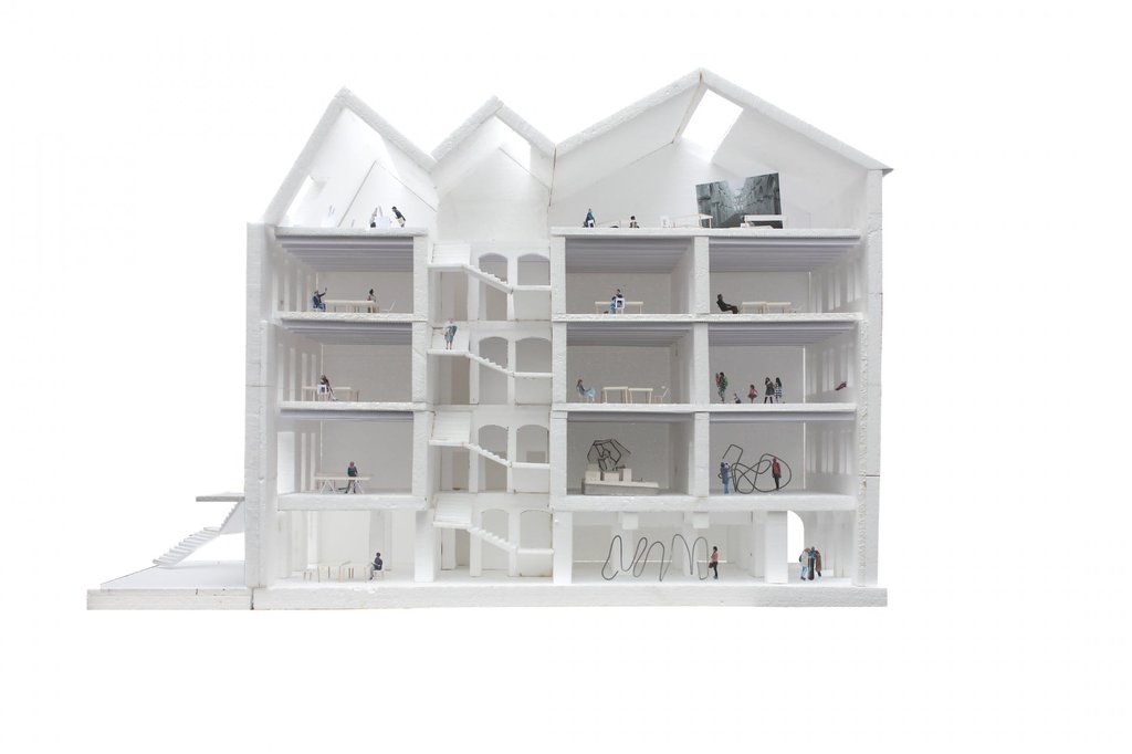 Dům umění čb ilustrace